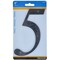 Hillman HILLMAN 6 in. Black Plastic Nail-On Number 5 1 pc, PK3 847379 - alternate 2